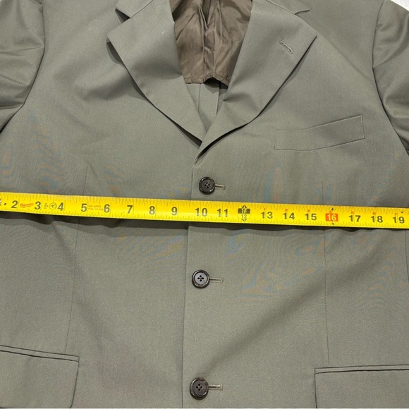 Brooks Brothers Brookscool Poplin  Men’s Soft Green  Suit Size 41 Reg Pants 35 - Picture 4 of 12